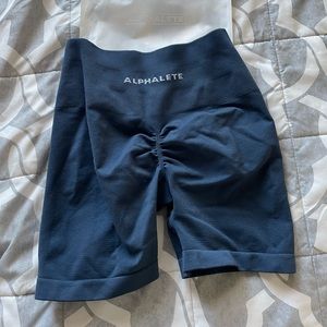 NWT alphalete shorts in true blue 4.5 inches
